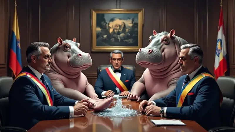 Colombia Studies How Kids Dodge Narco Hippos