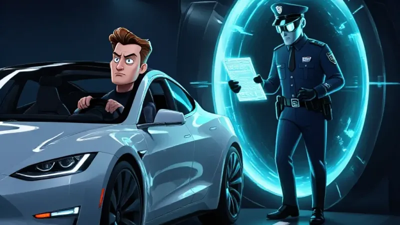 Tesla Roadster: Multados Por El Futuro por Velocidad
